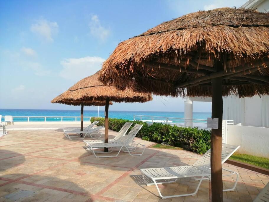 קנקון Confortable Depa En Condominio Frente Al Mar! מראה חיצוני תמונה